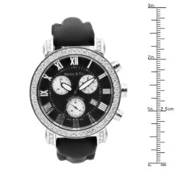 Men's Diamond Benny And Company Watch 6ct Black -Jewelry Sales Store mens diamond benny and company watch 6ct black p 8660 ruler black