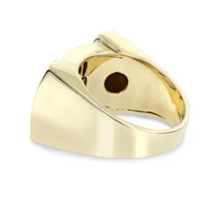 Men's Diamond 14K Yellow Gold Ring By Luxurman 1.5ct Gold -Jewelry Sales Store mens diamond gold ring by luxurman 15ct 14k backye