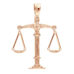 Men's Diamond Pendant | 3.25in Large 10K Yellow Gold Libra Pendant 3 Carats -Jewelry Sales Store mens diamond pendant 325in large real 10k gold libra pendant 3 carats 100503 backro