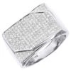 Men's Diamond Ring 0.78ct 10K White Gold