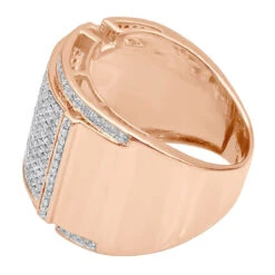 Men's Diamond Ring 10K Yellow Gold 0.96ct -Jewelry Sales Store mens diamond ring in 10k gold 096ct p 48020 backro
