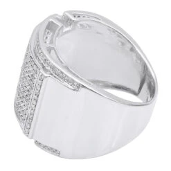 Men's Diamond Ring 10K Yellow Gold 0.96ct -Jewelry Sales Store mens diamond ring in 10k gold 096ct p 48020 backwh