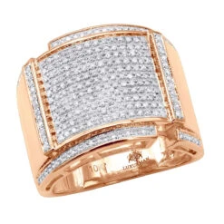 Men's Diamond Ring 10K Yellow Gold 0.96ct -Jewelry Sales Store mens diamond ring in 10k gold 096ct p 48020 ro