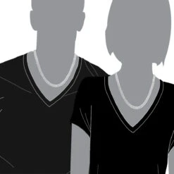 Men's Diamond Tennis Chain 10K Yellow Gold Affordable 2 Row Necklace 1ct -Jewelry Sales Store mens diamond tennis chain in real 10k gold affordable 2 row necklace 1ct 407129 body white