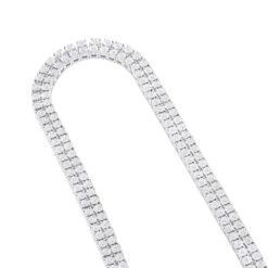 Men's Diamond Tennis Chain 10K Yellow Gold Affordable 2 Row Necklace 1ct -Jewelry Sales Store mens diamond tennis chain in real 10k gold affordable 2 row necklace 1ct 407129 wh202