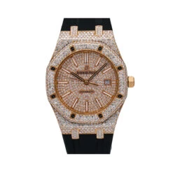 Men's Diamond Watch Audemars Piguet Royal Oak Selfwinding 18K Gold