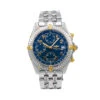 Men's Diamond Watch Breitling Blackbird 40mm Blue Dial