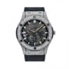Men's Diamond Watch Hublot Classic Fusion 45mm Black Dial