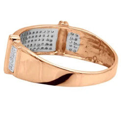 Men's Diamond Wedding Band 10K Yellow Gold 0.33ct -Jewelry Sales Store mens diamond wedding band 10k 034ct backro