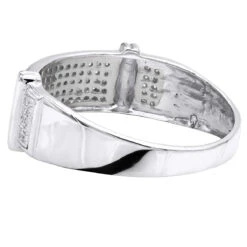 Men's Diamond Wedding Band 10K Yellow Gold 0.33ct -Jewelry Sales Store mens diamond wedding band 10k 034ct backwh