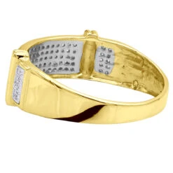 Men's Diamond Wedding Band 10K Yellow Gold 0.33ct -Jewelry Sales Store mens diamond wedding band 10k 034ct backye