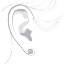 Men's Earrings: Single Sterling Silver Diamond Stud Earring 0.02ct -Jewelry Sales Store mens earrings single sterling silver diamond stud earring 002ct bodwh