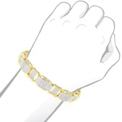 Men's 10K White Gold Bracelet With Diamonds 3.44ct -Jewelry Sales Store mens gold bracelet with diamonds 10k 344ct p 43457 bodye