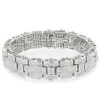 Men's Silver Diamond Bracelet 3.25 Ct