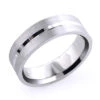 Men's Simple Wedding Band Solid Platinum