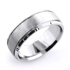 Men's Solid Platinum Wedding Band