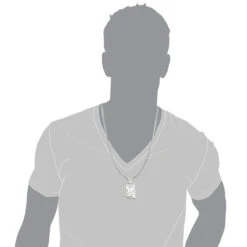 Mini Diamond Jesus Head Pendant 1ct 10K White Gold Charm -Jewelry Sales Store mini diamond jesus head pendant 1ct 10k gold charm bod