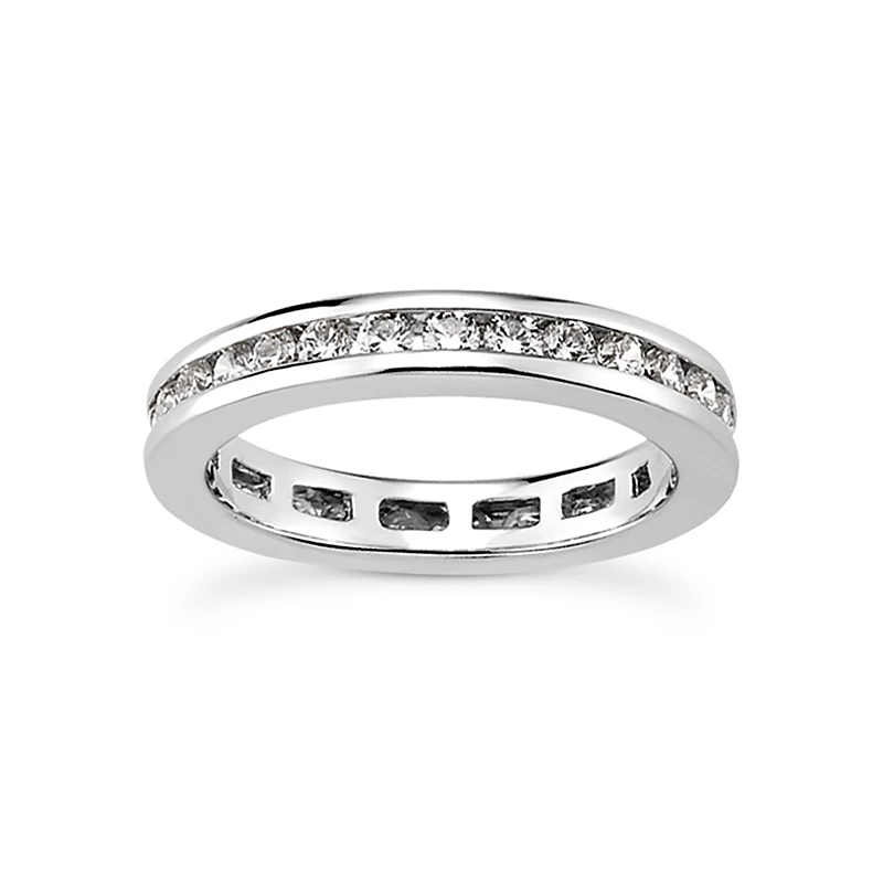 Platinum Diamond Eternity Band 1.20ct 4.2mm 1 Platinum Diamond Eternity Band 1.20ct 4.2mm