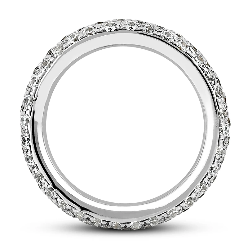 Thin Platinum Diamond Eternity Band 1.20ct 3 Thin Platinum Diamond Eternity Band 1.20ct - Image 3