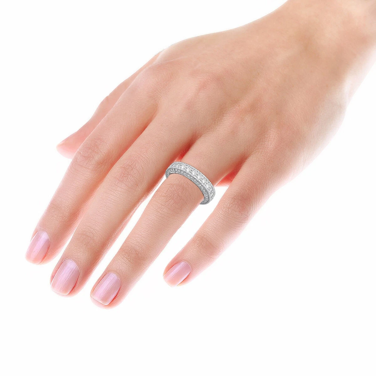 Platinum Diamond Eternity Band 2.06ct 3 Platinum Diamond Eternity Band 2.06ct - Image 3