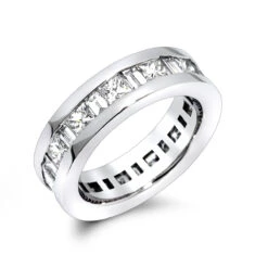 Platinum Diamond Eternity Band 4.29ct