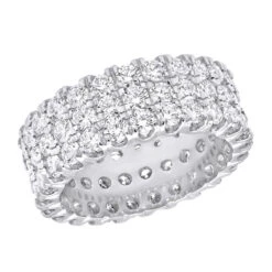 Platinum Diamond Eternity Band 4.83ct