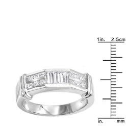 Platinum Diamond Men's Wedding Ring 0.62ct -Jewelry Sales Store platinum diamond mens wedding ring 062ct p 31378 rulerwh