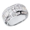 Platinum Men's Diamond Ring 3.53ct
