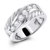 Platinum Men's Diamond Wedding Band 0.91ct