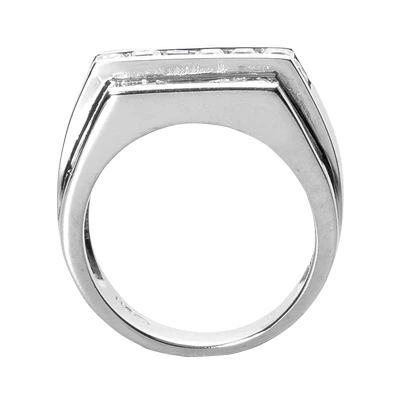Platinum Men's Princess & Baguette Diamonds Ring 2.76ct 2 Platinum Men's Princess & Baguette Diamonds Ring 2.76ct - Image 2