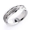 Platinum Men's Woven Wedding Band