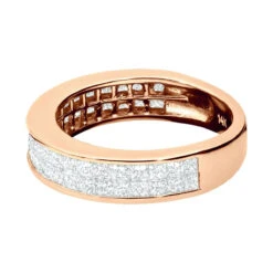 Thin Princess Cut Diamond Wedding Band 1 Carat 14K White Gold -Jewelry Sales Store princess cut diamond wedding band 092ct 14k p 40588 backro