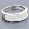 Princess Cut Diamond Wedding Band 1.27ct 14K White Gold
