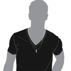 10K Yellow Gold Diamond Key Pendant For Men By Luxurman 0.65ct -Jewelry Sales Store real 10k gold diamond key pendant for men by luxurman 065ct bodye