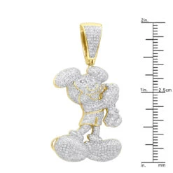 10K Yellow Gold Diamond Mickey Mouse Pendant Cartoon Character 3.25ct 11 10K Yellow Gold Diamond Mickey Mouse Pendant Cartoon Character 3.25ct -Jewelry Sales Store real 10k gold diamond mickey mouse pendant cartoon character 325ct rulerye