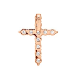 Real Diamond Cross Necklace 14K White Gold 2.5 Carat Cross Pendant -Jewelry Sales Store real diamond cross necklace 14k gold 25 carat cross pendant 000810 backro