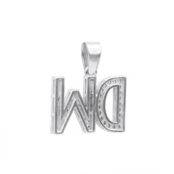 Real Diamond Initial Letters Pendant 14K Yellow Gold 0.6ct -Jewelry Sales Store real diamond initial letters pendant solid 14k gold 06ct 018132 backwh