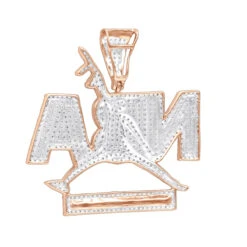 Real Hip Hop 10K Yellow Gold Diamond NBA Pendant For Men 1.5Ct -Jewelry Sales Store real hip hop jewelry 10k gold diamond nba pendant for men 15ct backro