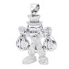 Real Sterling Silver Scrooge McDuck Diamond Pendant Cartoon Character 4.25ct