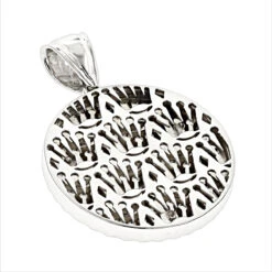 Rolex Style Diamond Crown Pendant Medallion 0.85ct 14K White Gold -Jewelry Sales Store rolex style diamond crown pendant medallion 085ct 14k gold backwh