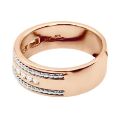 Round Diamond Men's Wedding Band 0.40ct 14K White Gold -Jewelry Sales Store round diamond mens wedding band 040ct 14k gold p 50298 backro