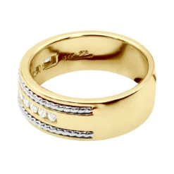 Round Diamond Men's Wedding Band 0.40ct 14K White Gold -Jewelry Sales Store round diamond mens wedding band 040ct 14k gold p 50298 backye