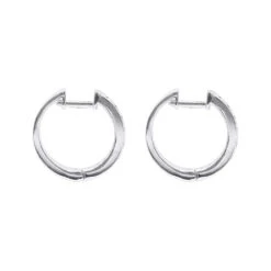 Single Diamond Hoop Earring For Men 14K White Gold Huggie Earring 1/4ct -Jewelry Sales Store single diamond hoop earring for men 14k gold huggie earring 1 4ct back white 20191215 1