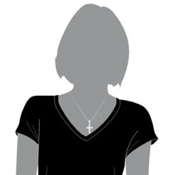 Small Diamond Cross Pendant 0.30ct 10K White Gold -Jewelry Sales Store small diamond cross pendant 030ct 10k gold p 49526 bodwh