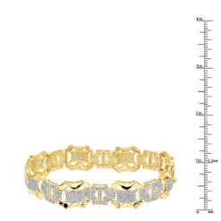 Solid 10K Yellow Gold Men's Diamond Bracelet By Luxurman 3 Carats Of Diamonds 12 Solid 10K Yellow Gold Men's Diamond Bracelet By Luxurman 3 Carats Of Diamonds -Jewelry Sales Store solid 10k gold mens diamond bracelet by luxurman 3 carats of diamonds rulerye