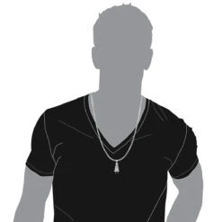 10K White Gold Power Plug Real Diamond Pendant For Men 0.5ct By Luxurman 1.8in -Jewelry Sales Store solid 10k gold power ppug real diamond pendant for men 05ct by luxurman bodwh