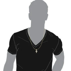 10K White Gold Small Diamond Cross Pendant For Men And Women 0.3ct -Jewelry Sales Store solid 10k gold small diamond cross pendant for men and women 0 3ct bodye