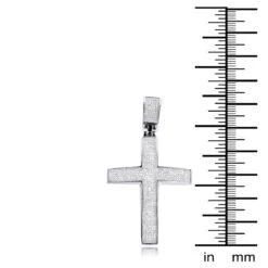 Large Sterling Silver Diamond Cross Pendant For Men 1.75ct 5 Large Sterling Silver Diamond Cross Pendant For Men 1.75ct -Jewelry Sales Store sterling silver diamond cross pendant 175ct p 43950 ruler