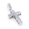 Sterling Silver Diamond Cross Pendant 1/2ct