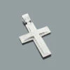 Sterling Silver Men's Diamond Cross Pendant 1.67ct